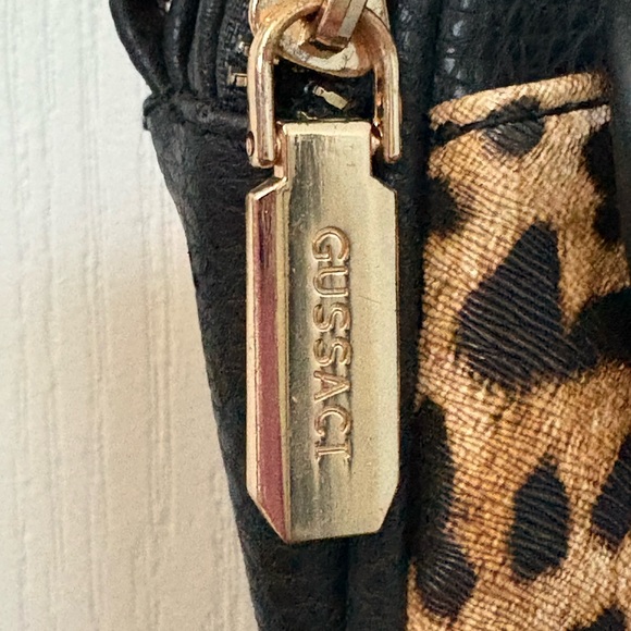 Gussaci Black and Animal Print Crossbody Bag - Picture 4 of 10